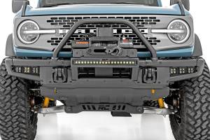 Rough Country - High Winch Mount All Models 20 Inch Black Single Row LED Ford Bronco (21-25) Rough Country - Image 6