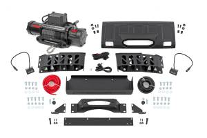 Rough Country - Hidden Winch Mount Yellow SAE PRO9500S Toyota Land Cruiser 4WD (24-26) Rough Country - Image 1