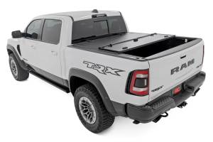 Rough Country - Hard Tri-Fold Flip Up Fold Bed Cover 5 Foot 7 Inch Bed Ram 1500 (19-26)/1500 TRX (21-24) Rough Country - Image 4