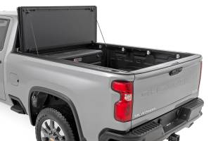 Rough Country - Hard Tri-Fold Flip Up Bed Cover 6 Foot 9 Inch Bed Chevy/GMC Silverado/Sierra 2500HD/3500HD (20-26) Rough Country - Image 2