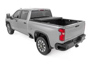 Rough Country - Hard Tri-Fold Flip Up Bed Cover 6 Foot 9 Inch Bed Chevy/GMC Silverado/Sierra 2500HD/3500HD (20-26) Rough Country - Image 4