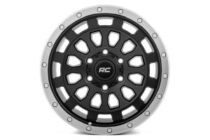 Rough Country - 87 Series Wheel Simulated Beadlock Black/Machined 17x8.5 6x5.5 +0mm Rough Country - Image 2