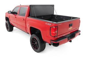 Rough Country - Hard Tri-Fold Flip Up Bed Cover 6 Foot 7 Inch Bed Rail Cap Silverado/Sierra 1500/2500HD/3500HD (14-19) Rough Country - Image 5