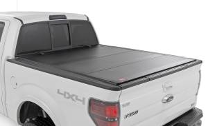 Hard Tri-Fold Flip Up Bed Cover 6 Foot 7 Inch Bed Ford F-150 2WD/4WD (2004-2014) Rough Country