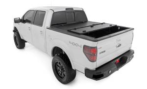 Rough Country - Hard Tri-Fold Flip Up Bed Cover 6 Foot 7 Inch Bed Ford F-150 2WD/4WD (2004-2014) Rough Country - Image 4