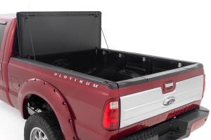 Rough Country - Hard Tri-Fold Flip Up Bed Cover 6 Foot 10 Inch Bed Ford F-250/F-350 Super Duty (99-16) Rough Country - Image 2