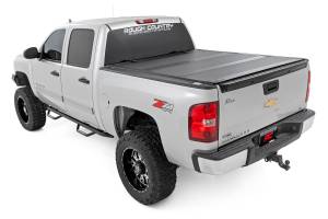 Rough Country - Hard Tri-Fold Flip Up Bed Cover 5 Foot 9 Inch Bed Silverado/Sierra 1500 (07-13) Rough Country - Image 5