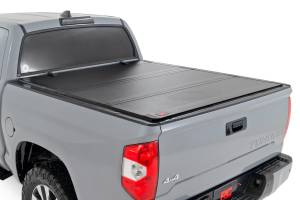 Rough Country - Hard Tri-Fold Flip Up Bed Cover 5 Foot 7 Inch Bed Toyota Tundra 2WD/4WD (07-21) Rough Country - Image 1