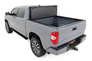 Rough Country - Hard Tri-Fold Flip Up Bed Cover 5 Foot 7 Inch Bed Toyota Tundra 2WD/4WD (07-21) Rough Country - Image 5