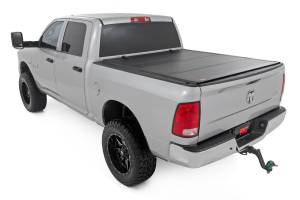 Rough Country - Hard Tri-Fold Flip Up Bed Cover 5 Foot 7 Inch Bed Ram 1500 2WD/4WD (2009-2018 & Classic) Rough Country - Image 3