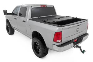 Rough Country - Hard Tri-Fold Flip Up Bed Cover 5 Foot 7 Inch Bed Ram 1500 2WD/4WD (2009-2018 & Classic) Rough Country - Image 4