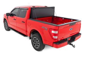 Rough Country - Hard Tri-Fold Flip Up Bed Cover 5 Foot 7 Inch Bed Ford F-150 2WD/4WD (2015-2020) Rough Country - Image 6
