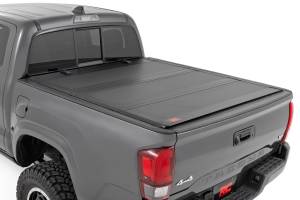 Hard Tri-Fold Flip Up Bed Cover 5 Foot Bed Toyota Tacoma 2WD/4WD (2016-2023) Rough Country