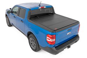 Rough Country - Hard Tri-Fold Flip Up Bed Cover 4 Foot 6 Inch Bed Ford Maverick 2WD/4WD (22-26) Rough Country - Image 4
