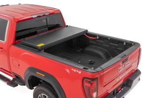 Rough Country - Hard Low Profile Bed Cover 6 Foot 9 Inch Bed Rail Caps Silverado/Sierra 2500HD/3500HD (20-26) Rough Country - Image 2