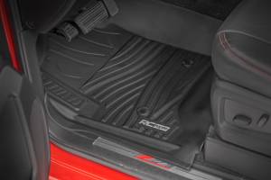 Rough Country - Flex-Fit Floor Mats FR & RR FR Bucket Crew Silverado/Sierra 1500/2500HD/3500HD 2WD/4WD Rough Country - Image 2