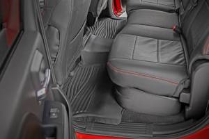 Rough Country - Flex-Fit Floor Mats FR & RR FR Bucket Crew Silverado/Sierra 1500/2500HD/3500HD 2WD/4WD Rough Country - Image 3