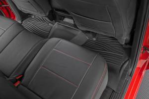 Rough Country - Flex-Fit Floor Mats FR & RR FR Bucket Crew Silverado/Sierra 1500/2500HD/3500HD 2WD/4WD Rough Country - Image 4