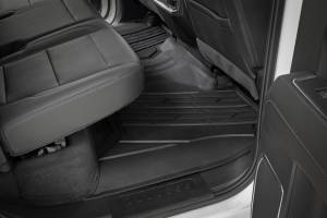 Rough Country - Flex-Fit Floor Mats FR & RR FR Bucket Crew Silverado/Sierra 1500/2500HD/3500HD (19-26) Rough Country - Image 3
