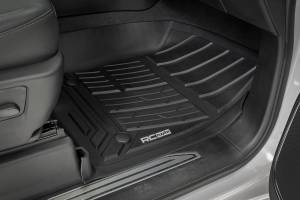 Rough Country - Flex-Fit Floor Mats FR & RR FR Bucket Crew Silverado/Sierra 1500/2500HD/3500HD (19-26) Rough Country - Image 4