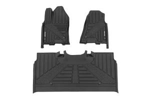 Rough Country - Flex-Fit Floor Mats FR & RR Crew Ram 1500 2WD/4WD (2025-2026) Rough Country - Image 1