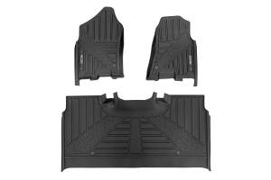 Rough Country - Flex-Fit Floor Mats FR & RR Crew Ram 1500 (19-24)/1500 TRX (21-24) Rough Country - Image 1