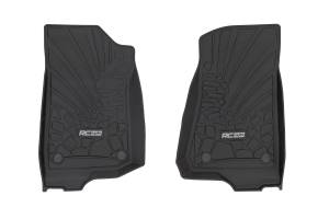 Flex Fit Floor Mats FR 4 Door Jeep Wrangler Unlimited 4WD (2018-2026) Rough Country
