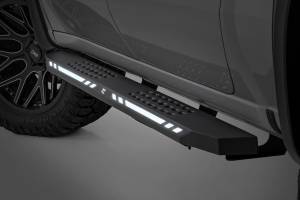 AC2 Running Boards Amber/White Crew Cab Ram 1500/2500/3500 2WD/4WD (2010-2025 & Classic) Rough Country