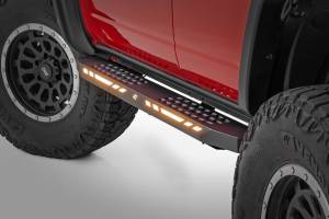 Rough Country - AC2 Running Boards Amber/White 4-Door Ford Bronco 4WD (2021-2025) Rough Country - Image 1
