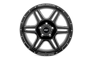 Rough Country - 92 Series Wheel Machined One-Piece Gloss Black 20x9 5x5.5 +0mm Rough Country - Image 2