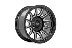 Rough Country - 90 Series Wheel One-Piece Gloss Black w/machined spokes 20x10 8x170 -19mm Rough Country - Image 3