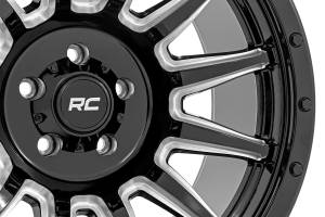 Rough Country - 90 Series Wheel One-Piece Gloss Black w/machined spokes 20x10 8x170 -19mm Rough Country - Image 5