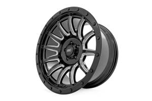 Rough Country - 90 Series Wheel One-Piece Gloss Black w/machined spokes 20x10 6x5.5 -19mm Rough Country - Image 4