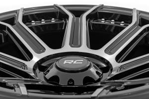 Rough Country - 89 Series Wheel One-Piece Black Machined Gun Metal 17x9 6x5.5 -12mm Rough Country - Image 4