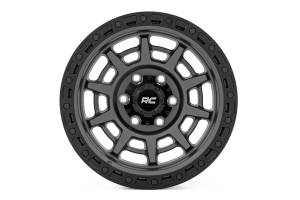 Rough Country - 85 Series Wheel Simulated Beadlock Gunmetal Gray/Black 17x9 8x6.5 +0 Rough Country - Image 2