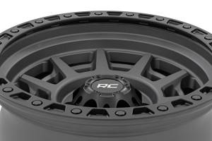 Rough Country - 85 Series Wheel Simulated Beadlock Gunmetal Gray/Black 17x9 6x135 -12mm Rough Country - Image 3