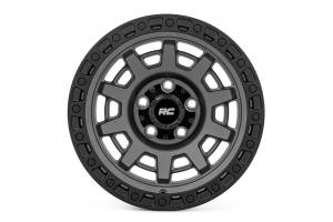Rough Country - 85 Series Wheel One-Piece Gunmetal Gray/Black 15x8 5x5.5 -19mm Rough Country - Image 2