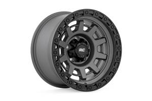 Rough Country - 85 Series Wheel One-Piece Gunmetal Gray/Black 15x8 5x5.5 -19mm Rough Country - Image 4