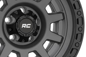 Rough Country - 85 Series Wheel One-Piece Gunmetal Gray/Black 15x8 5x5.5 -19mm Rough Country - Image 5