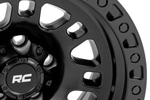 Rough Country - 82 Series Wheel One-Piece Semi Gloss Black 17x9 6x135 -12mm Rough Country - Image 5
