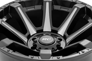 Rough Country - 81 Series Wheel One-Piece Semi Gloss Black w/machined spokes 20x9 8x180 0mm Rough Country - Image 6