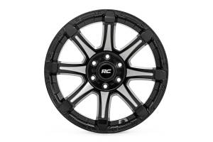 Rough Country - 81 Series Wheel One-Piece Semi Gloss Black w/machined spokes 20x9 5x150 +18m Rough Country - Image 2