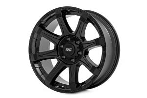 Rough Country - 81 Series Wheel One-Piece Semi Gloss Black 20x9 8x180 0mm Rough Country - Image 1
