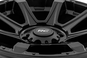 Rough Country - 81 Series Wheel One-Piece Semi Gloss Black 20x9 8x180 0mm Rough Country - Image 6