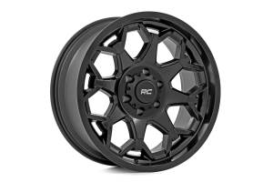 Rough Country - 80 Series Wheel One-Piece Semi Gloss Black 20x9 8x180 0mm Rough Country - Image 1