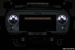 Rough Country - 8 Inch Black Series LED Light Bar Single Row Amber DRL Rough Country - Image 4