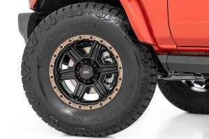 Rough Country - 79 Series Wheel One-Piece Semi Gloss Black w/Bronze Ring 18x9 6x135 -12mm Rough Country - Image 6