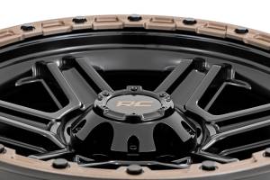 Rough Country - 79 Series Wheel One-Piece Semi Gloss Black w/Bronze Ring 17x8.5 6x135 0mm Rough Country - Image 5