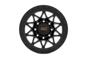 Rough Country - 78 Series Wheel Simulated Beadlock Black 18x9 8x6.5 -12mm Rough Country - Image 2