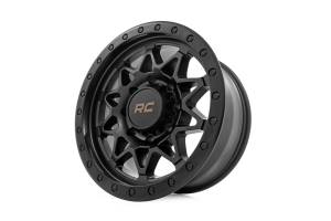 Rough Country - 78 Series Wheel Simulated Beadlock Black 18x9 8x6.5 -12mm Rough Country - Image 3